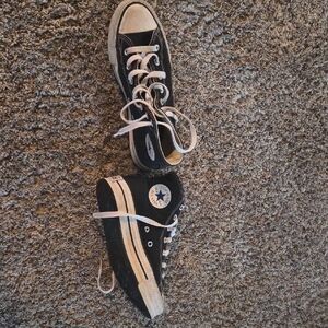 Converse Black and White High-Tops
